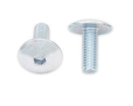 tornillos cabeza redonda plana m6 x 1.00 x 16 mm