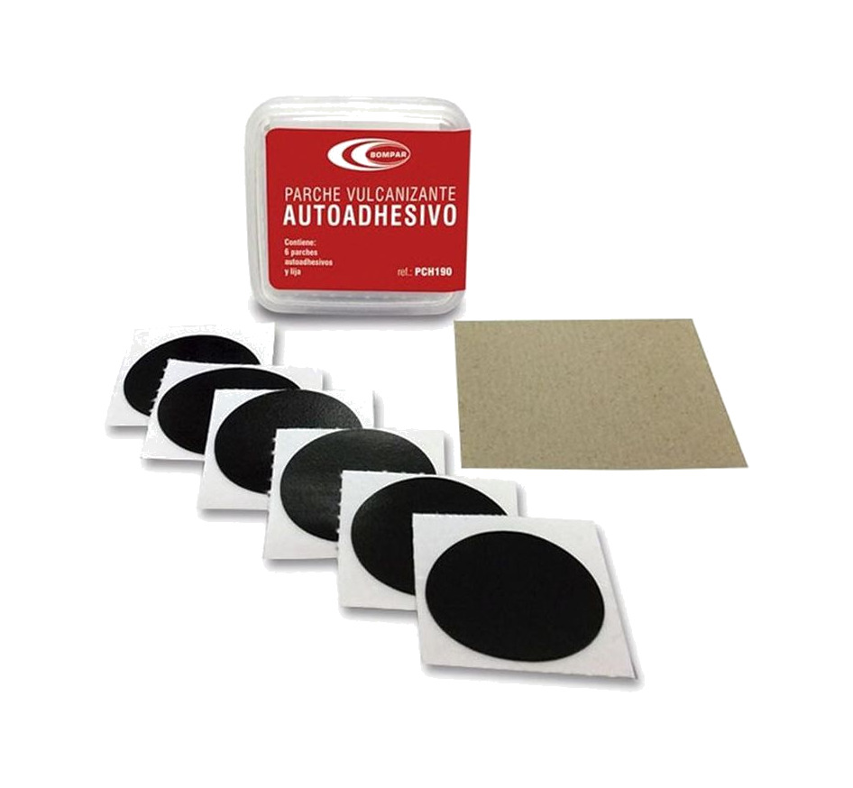 caja de parches autoadhesivos para pinchazos extra 6 unidades