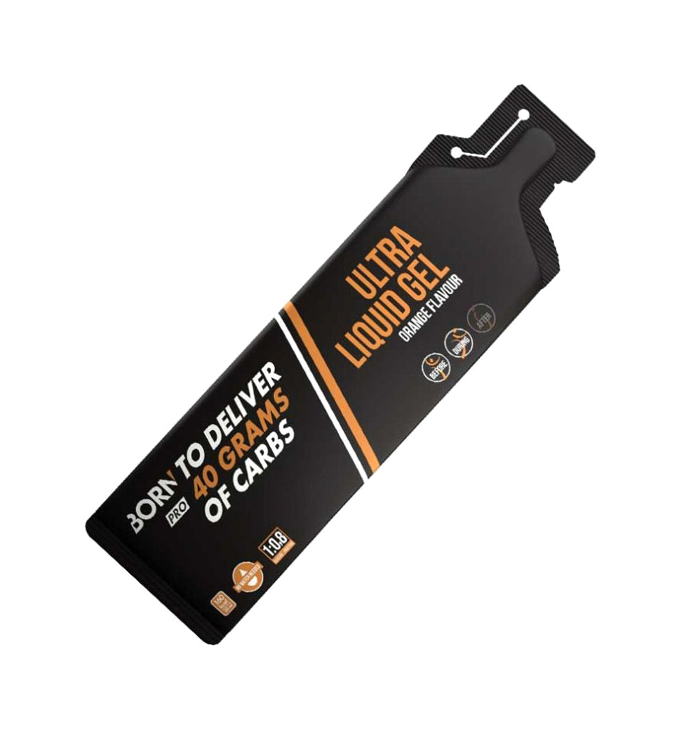 gel energético líquido para deportistas sabor naranja 60 ml (12 unidades)