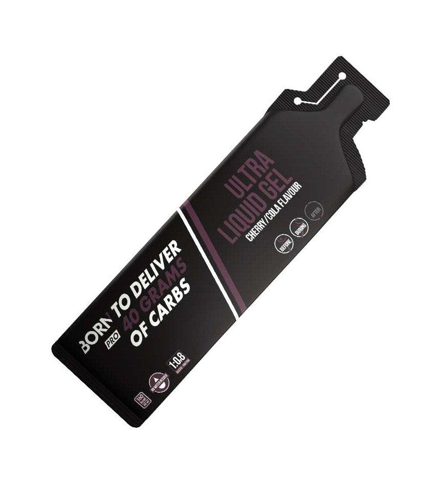gel energético líquido para deportistas sabor cereza y cola 60 ml (12 unidades)