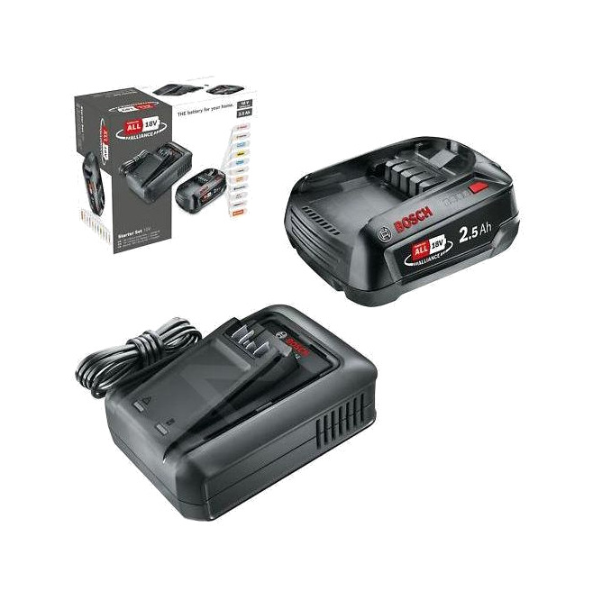 kit de batería con cargador para herramientas eléctricas pba 18v 2.5ah