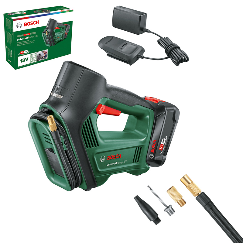hinchador bomba inflador eléctrico universal pump 18v