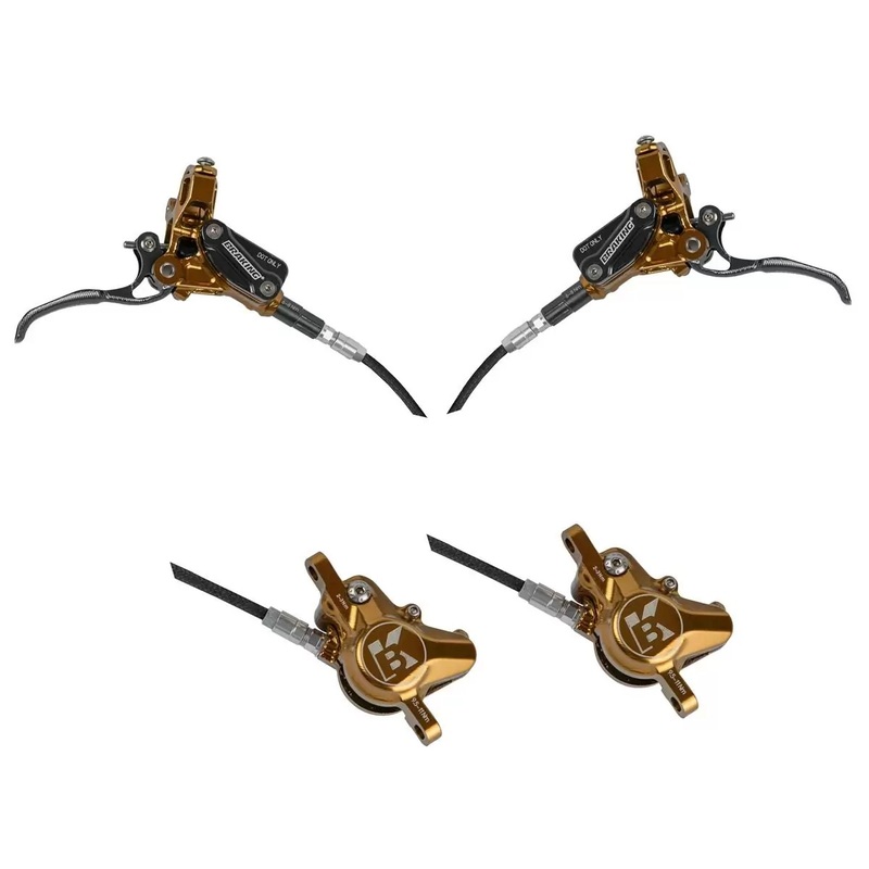 kit maneta freno + pinza freno con latiguillo kevlar para bicicleta incas 2.0 ø5 mm