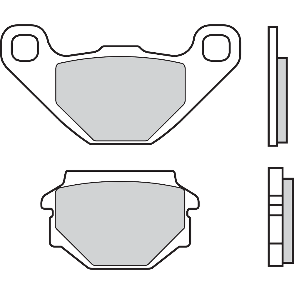 Clarks Organische Bremsbeläge Für CMD-Mechanische – Grau, Leicht, Für CMD-5, CMD-7, CMD-12