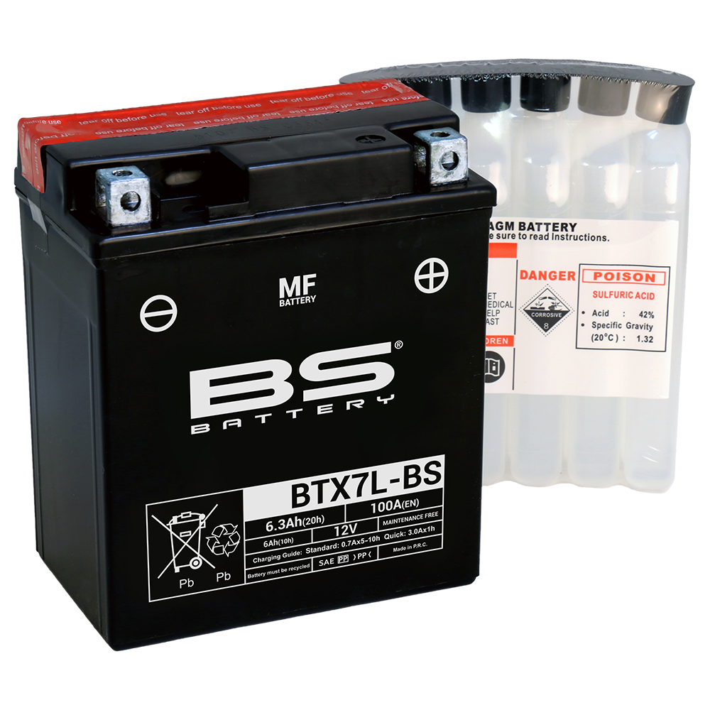 BS BATTERY Bateria BTX7L-BS sin mantenimiento de 12V - Marca BS BATTERY - Bild 1 von 1