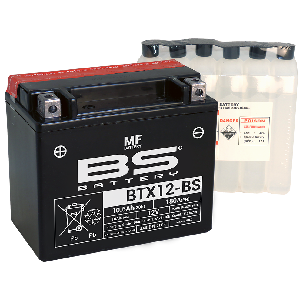 BS BATTERY Bezobsługowa bateria BTX12-BS 12V i 10,5 Ah marki BS Battery - Zdjęcie 1 z 1
