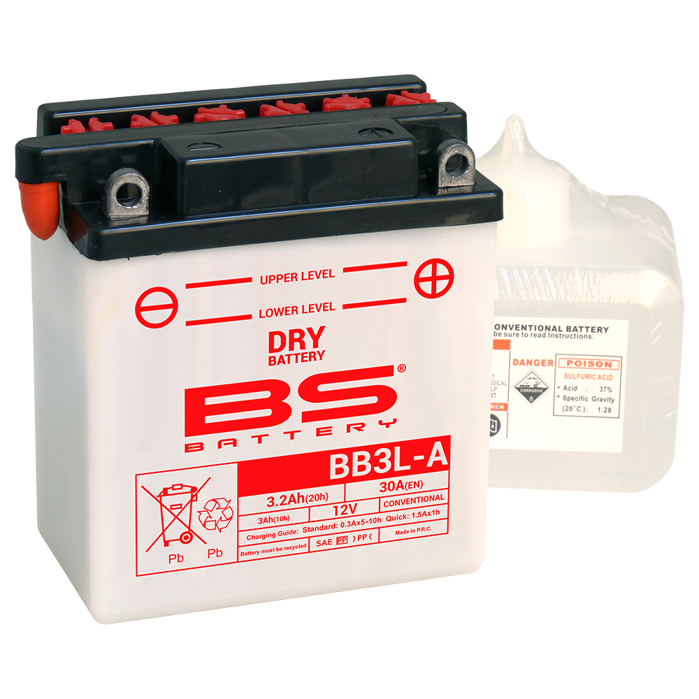BS BATTERY Batería YB3L-A de 12V con tecnología de plomo- para motocicletas y má - Imagen 1 de 1