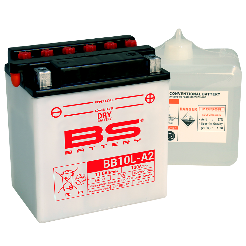 Bateria BS Battery BB10L-A2 Fresh Pack de 12V y 11.6AH para Motocicletas y Más - Imagen 1 de 1