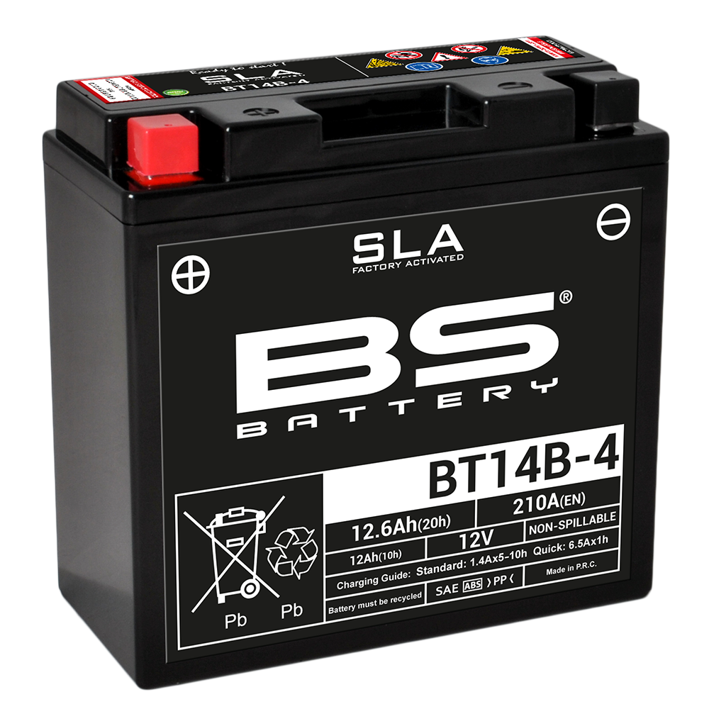 Bateria SLA BT14B-4 (FA) de alta potencia para motos con multitud de dispositivo - Afbeelding 1 van 1