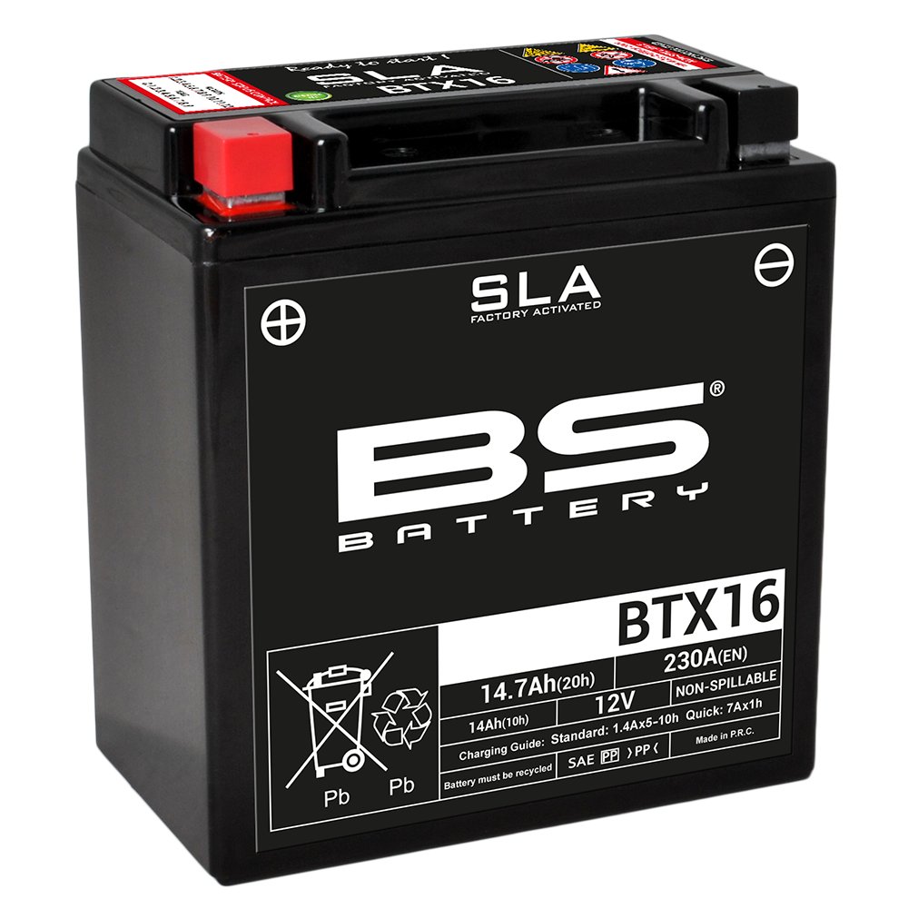 Bateria SLA BTX16 (FA) Max para motos con motor grande y dispositivos electrónic - Imagen 1 de 1