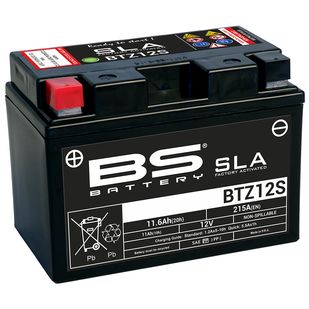 Batteria ad alta potenza SLA BTZ12S (FA) per moto con molti dispositivi elettron - Afbeelding 1 van 1