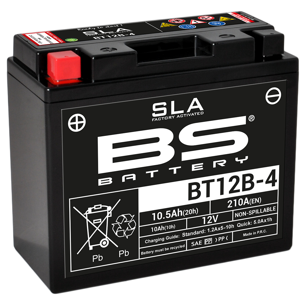 SLA BT12B-4 (FA) Batterie für Motorräder mit großen Motoren und elektronischen G - Bild 1 von 1