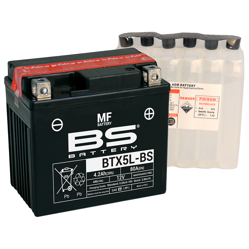 bateria btx5l-bs sin mantenimiento