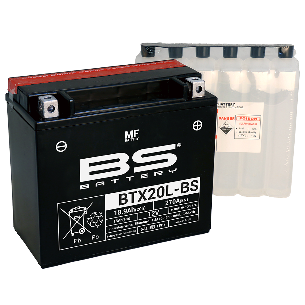 batería btx20l-bs sin mantenimiento de 12v para moto [mejorado modelo 2021]