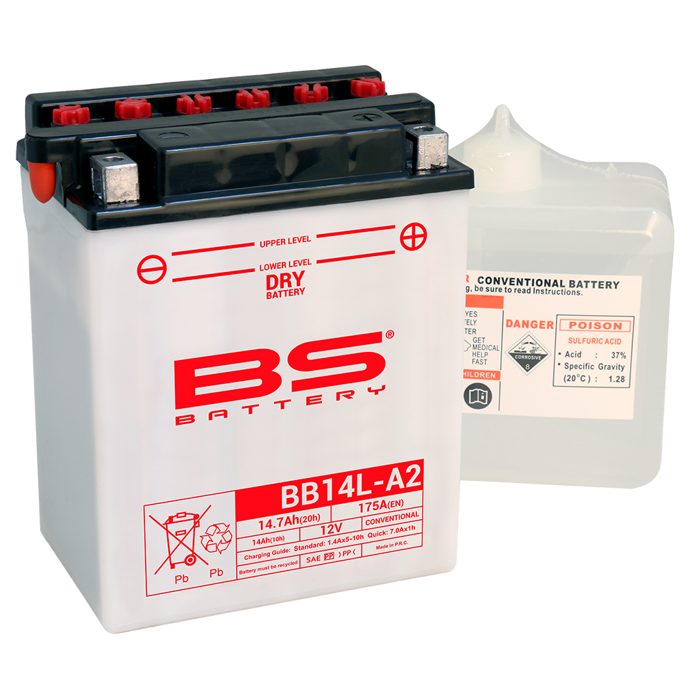 batería bs battery bb14l-a2 fresh pack 12v 14.7ah con electrolito
