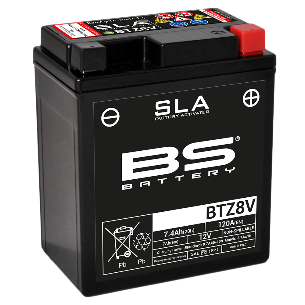 batería sla max btz8v (fa) - batería sin mantenimiento para motos con motor grande