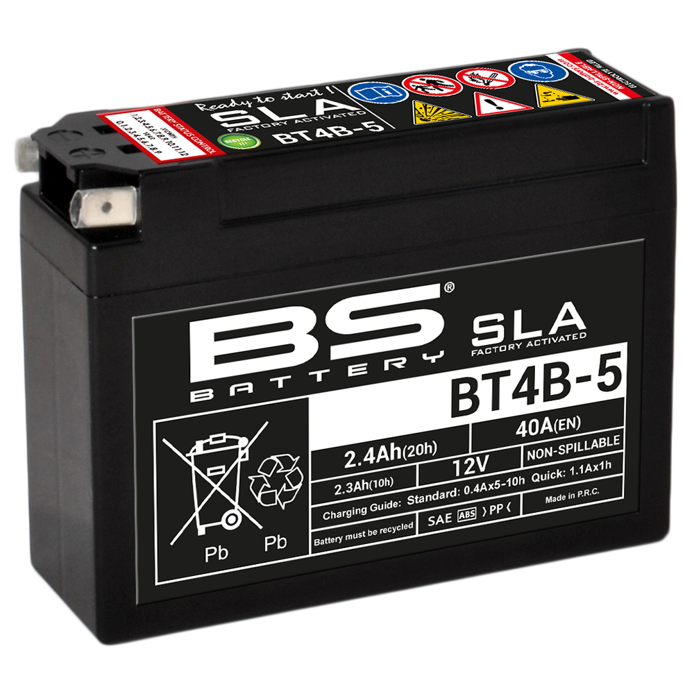bateria bs battery sla bt4b-5 (fa) - potencia y fiabilidad sin mantenimiento