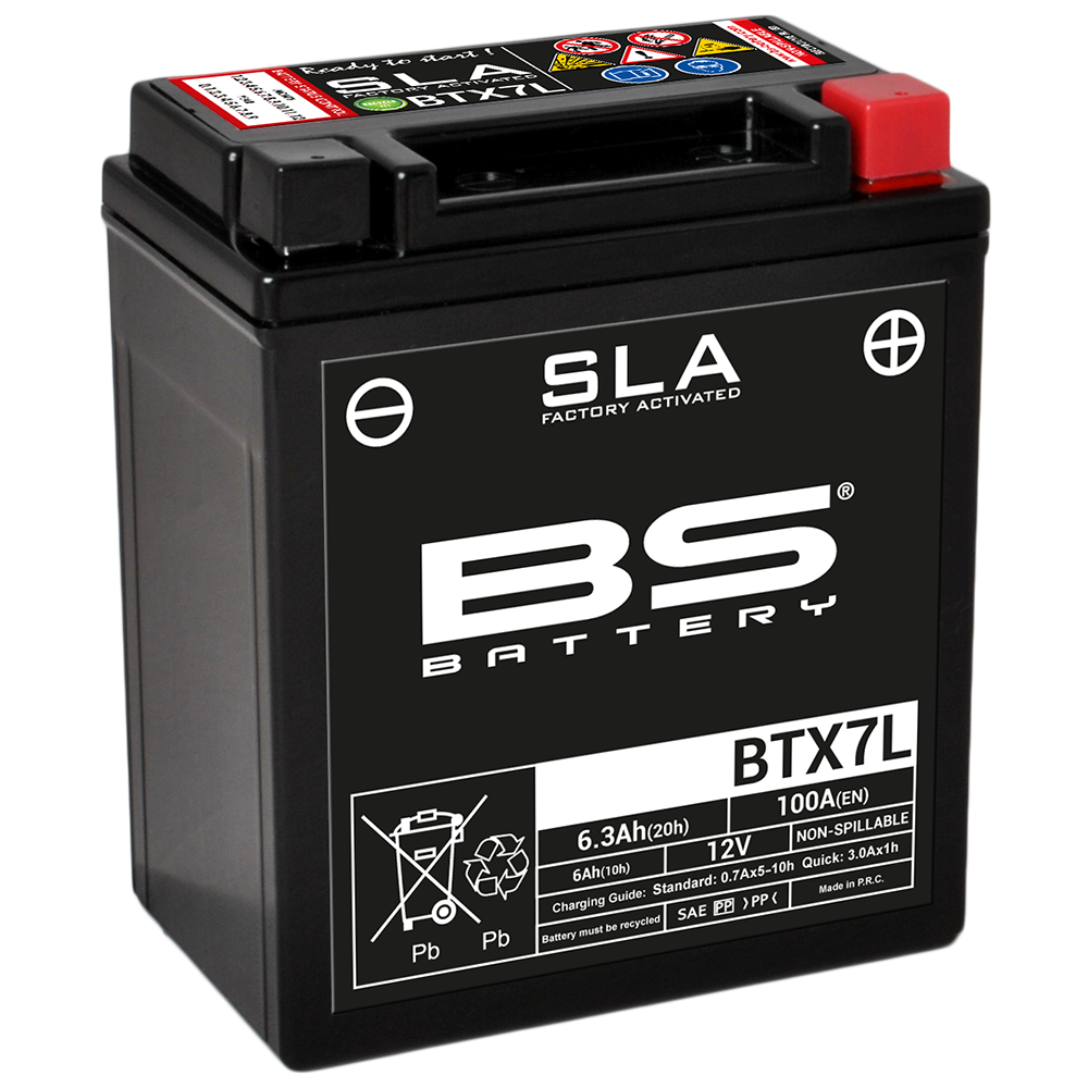 bateria sla btx7l (fa) ytx7l, ytz8v - sin mantenimiento activada de fábrica - 12v 6ah