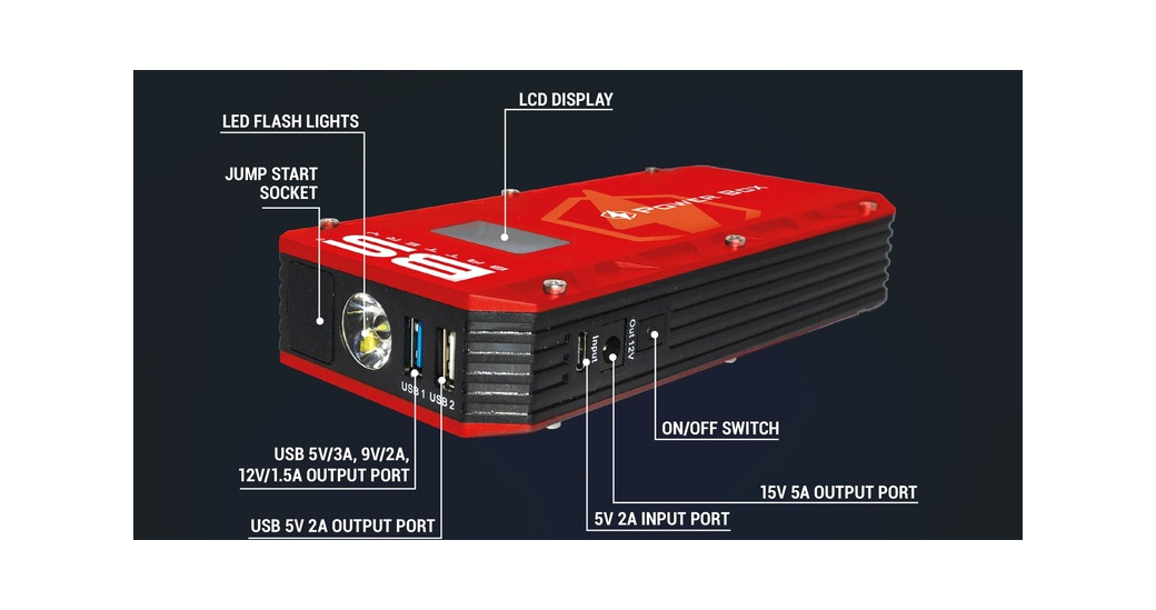 arrancador cargador de batería power box pb-02