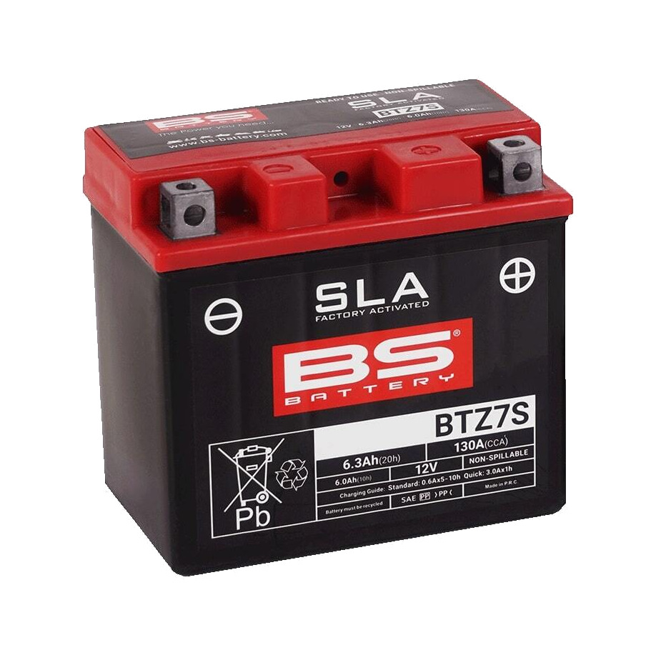 batería activada de fábrica sla btz7s (fa)