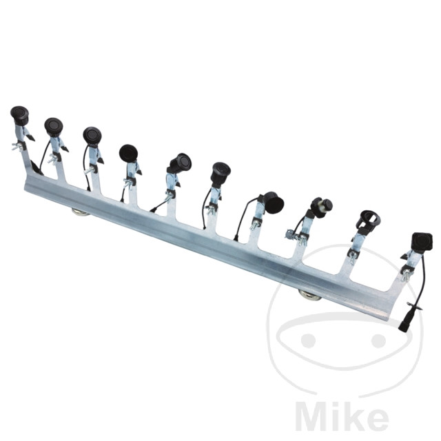 soporte de clip con 10 alicates de sujeción