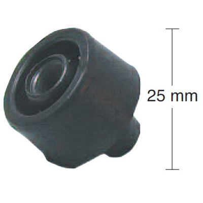 tope de goma para caballete central 25mm