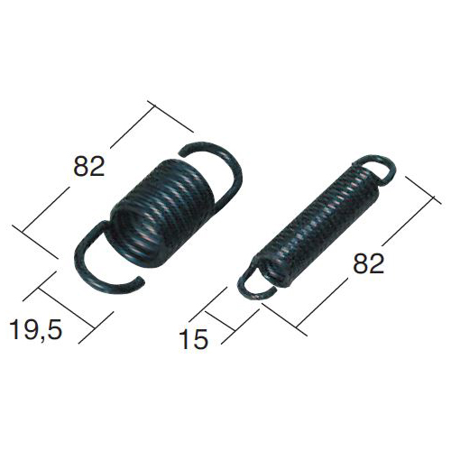 juego de muelles para caballete central buzzetti