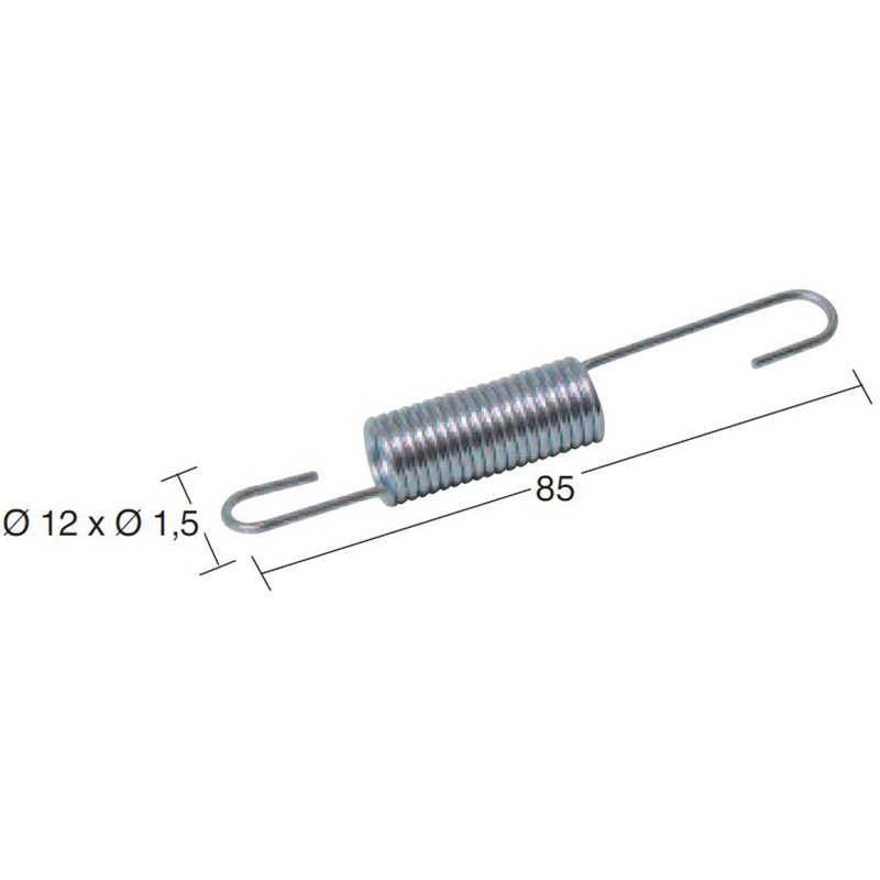 muelle para caballete lateral - compatible con motor minarelli