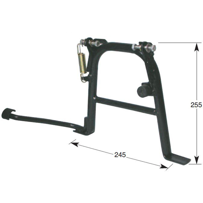 caballete central pata soporte completo rueda 12