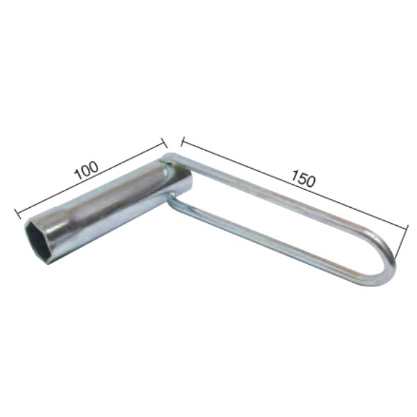 llave de bujía hexagonal 21mm con mango largo para motos y ciclomotores