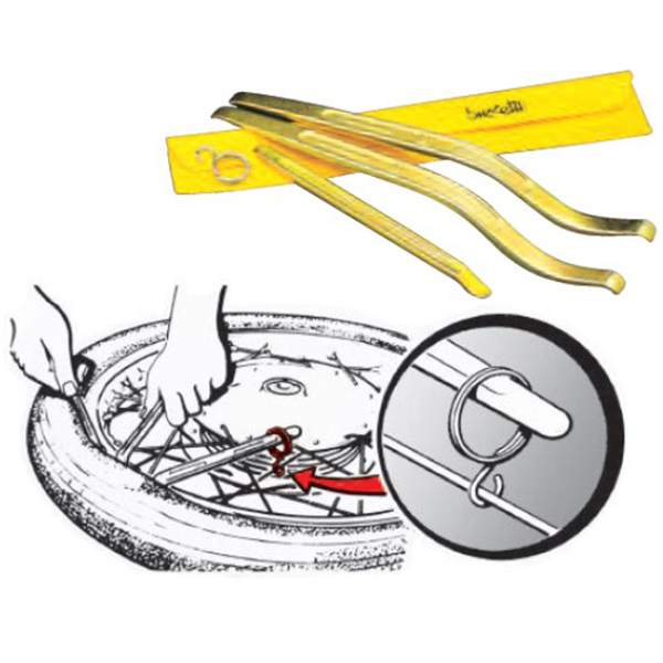 kit 3 desmontables profesionales de cromoly para neumáticos