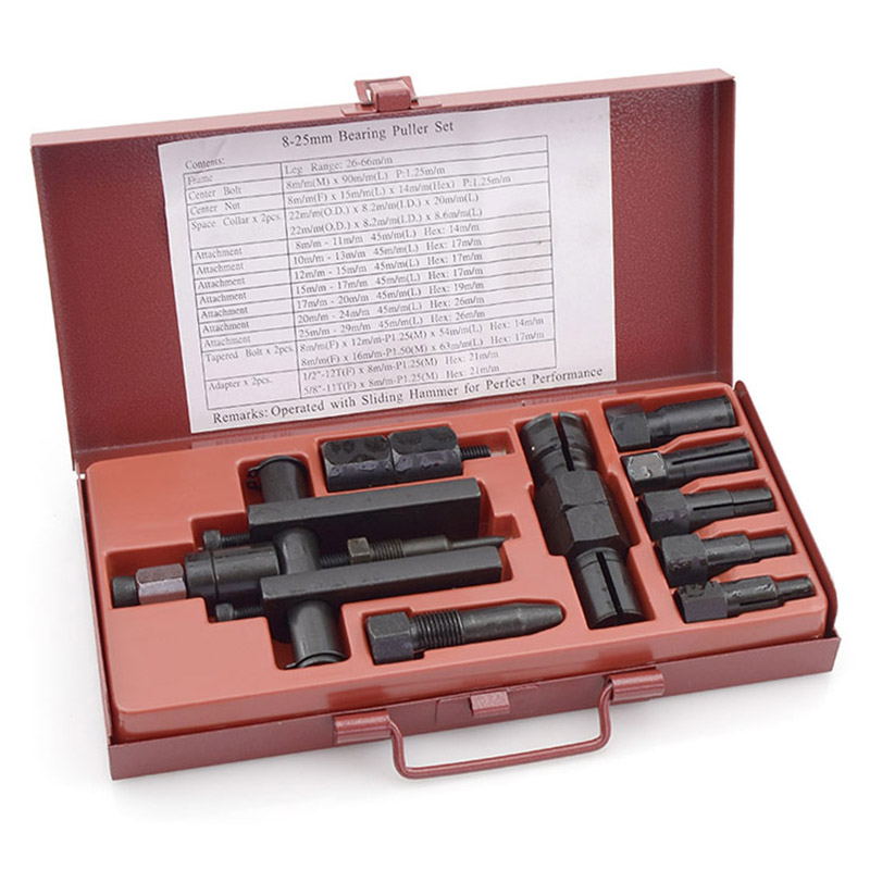 kit extractor cojinetes agujero ciego incluye 7 pcs útil 26-66mm