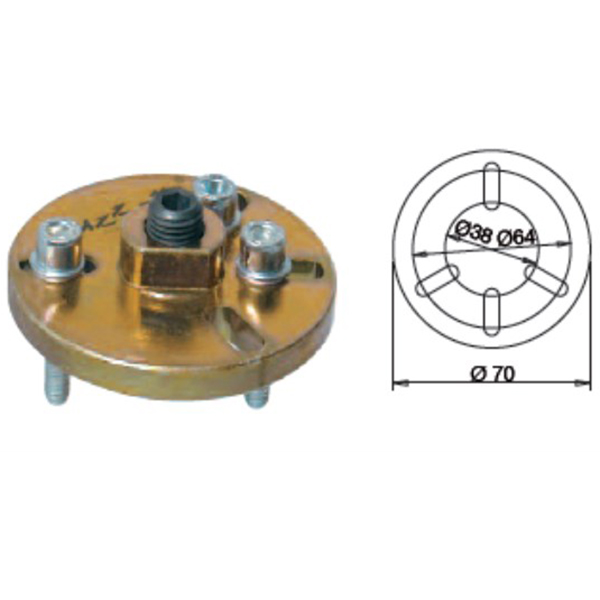 extractor volante magnetico con 4 ranuras para sujeccion