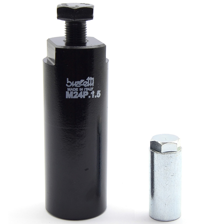 extractor con rosca interna y funda protectora de rosca ø24x1,5