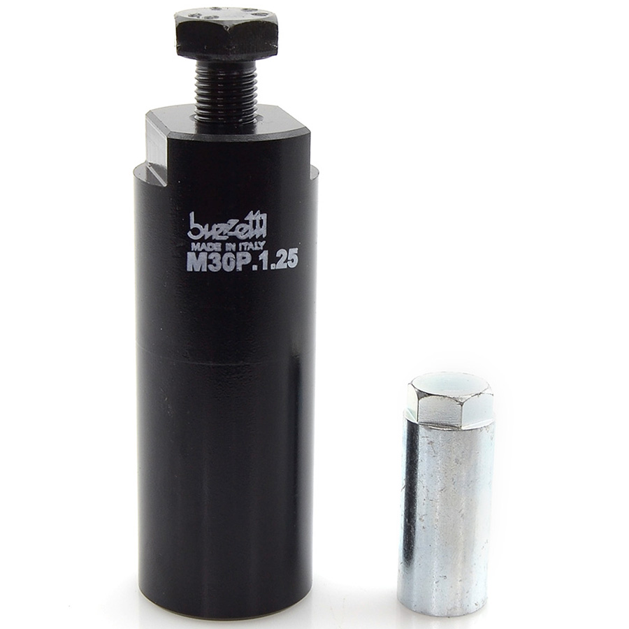 extractor con rosca interna para volantes y funda protectora de rosca 30x1,25