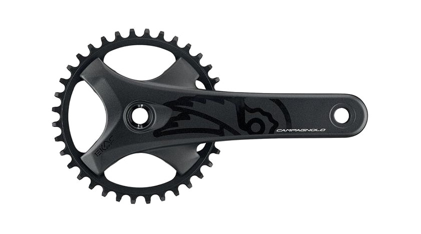 juego de bielas y plato 104 bcd 4 brazos 42d 1x13v aluminio campagnolo ekar gt