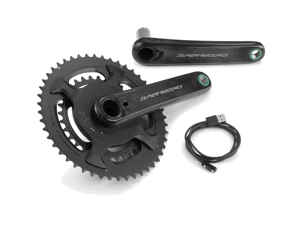juego de bielas con potenciómetro para bicicleta carbono super record wrl prot 45x29d 12v 170 mm