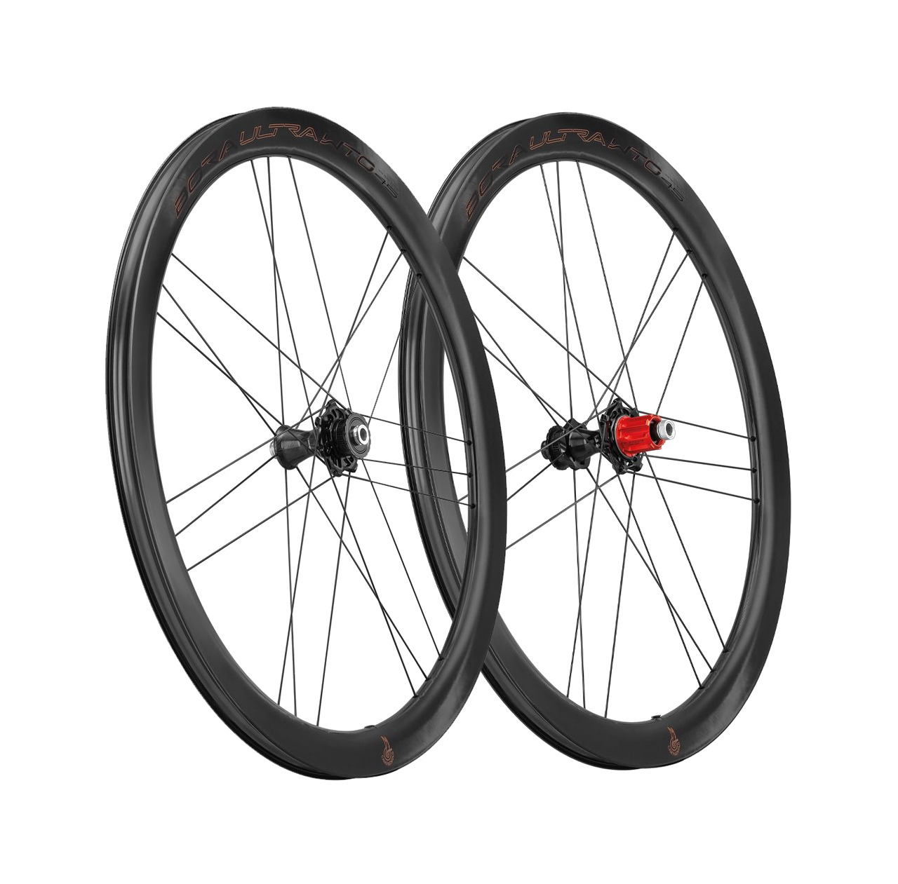 juego de ruedas para bicicleta con perfil aerodinámico y freno de disco bora ultra wto 45 2wf c23 tlr centerlock xdr carbono team edition