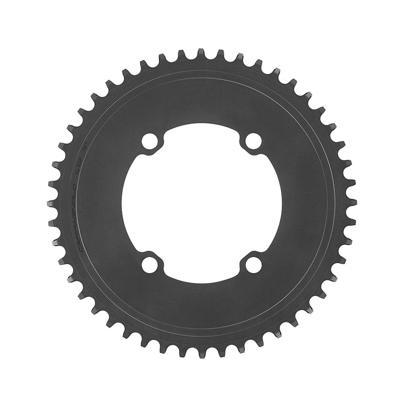 plato para transmisión de una corona con diseño aero de cuatro brazos super record 1x13v aluminio