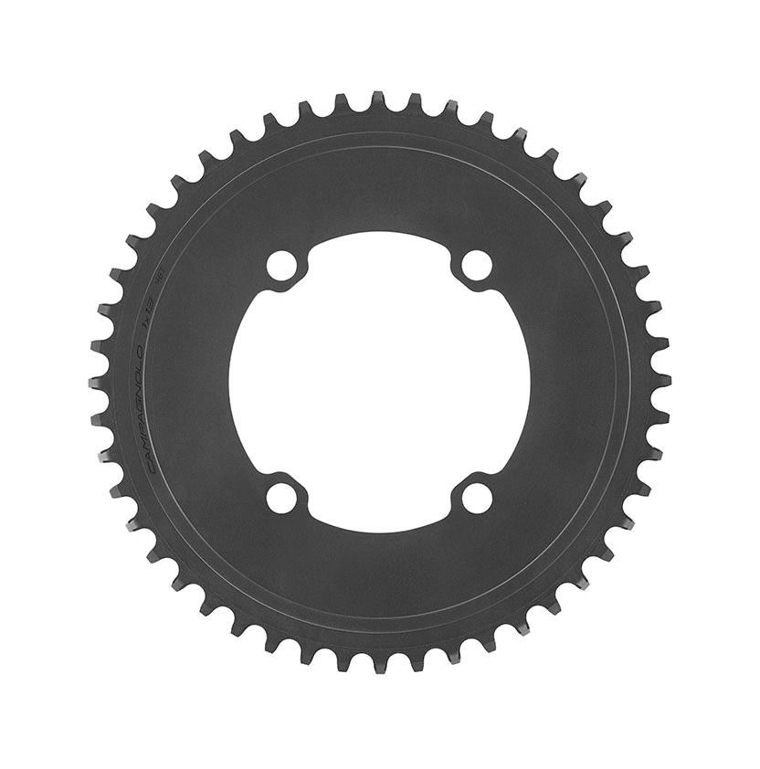 plato para transmisión de una corona con diseño aero de cuatro brazos super record x aero 1x13v aluminio