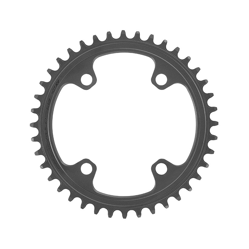 plato para transmisión de una corona con diseño aero y cuatro brazos super record x aero d 1x13v aluminio