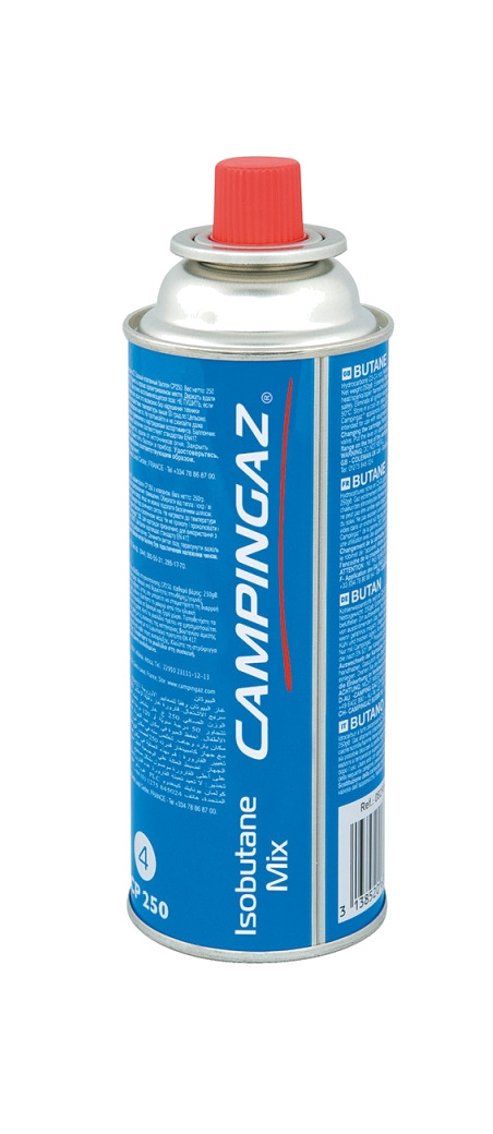 bombona gas para hornillos con sistema de seguridad campingaz cp250 220 gr