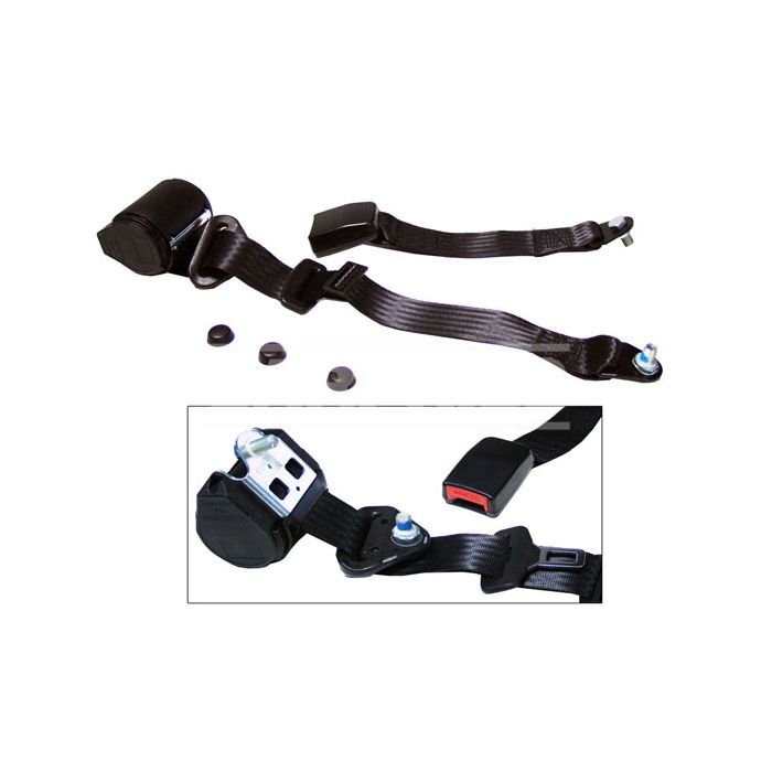 cinturón seguridad 3 puntos automático con punto de desplazamiento y carrete elr 90°/90°