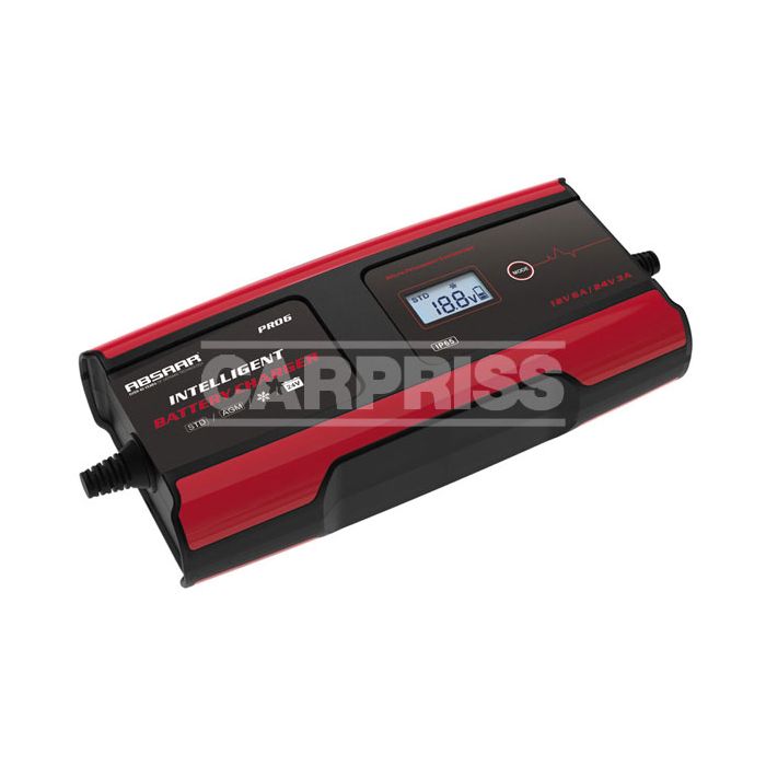 cargador batería inteligente 11 fases de carga 6a 12/24v