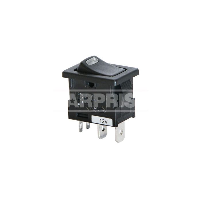 interruptor basculante con luz led 12v 10 amp 19x12 mm on/off