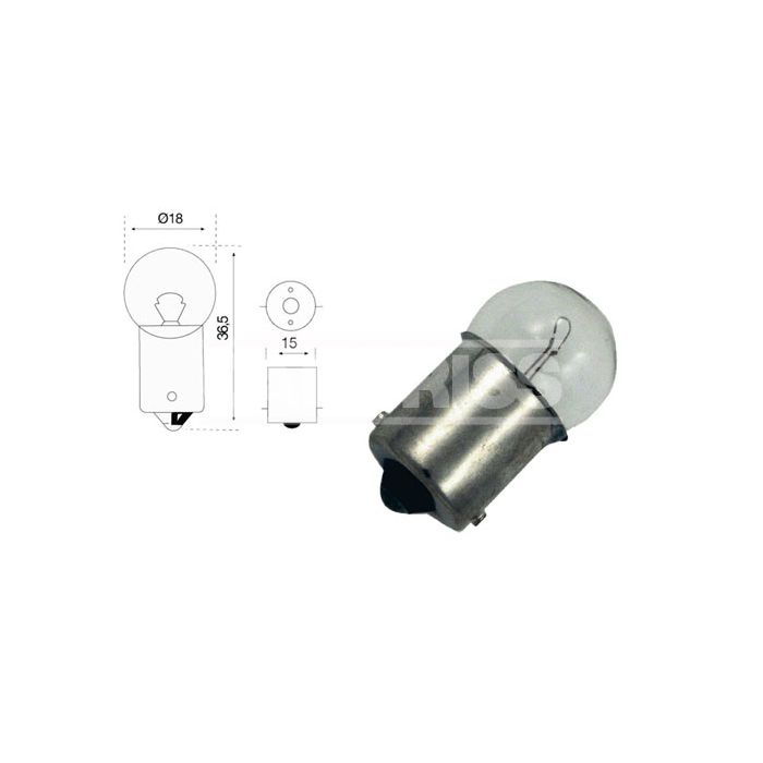 caja 10 lámparas luz matrícula 24v 10w