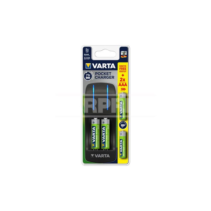cargador de pilas con pilas 4aa 2100 r2u + 2aaa 800mah r2u