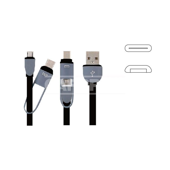 cable de carga micro usb type c 1 m