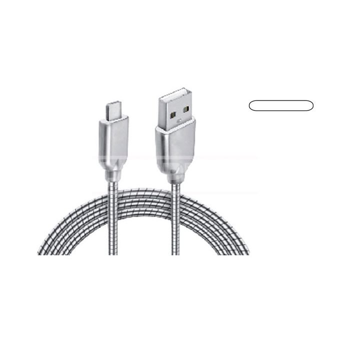 cable de carga y datos metálico 8 pine 1 m