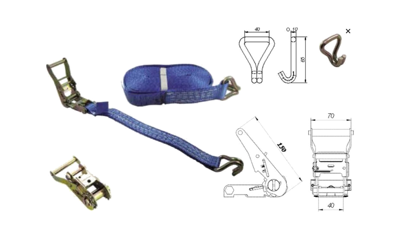 eslinga tensor para camión pe 6 8+0 5 m x3 5 cm en12195-2 g c